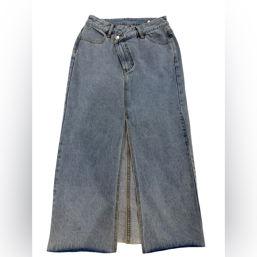 NWOT Denim Maxi Y2K vintage inspired skirt size small - Picture 3 of 6